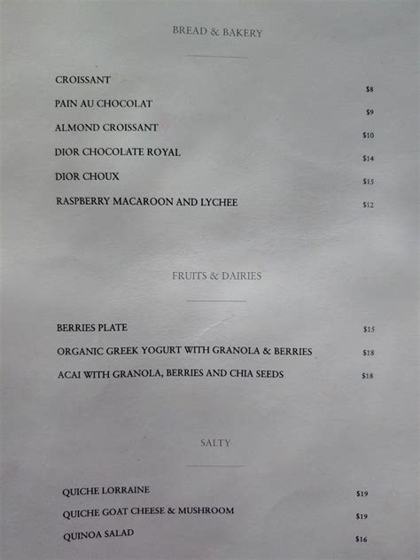 dior miami mens|Dior restaurant menu.